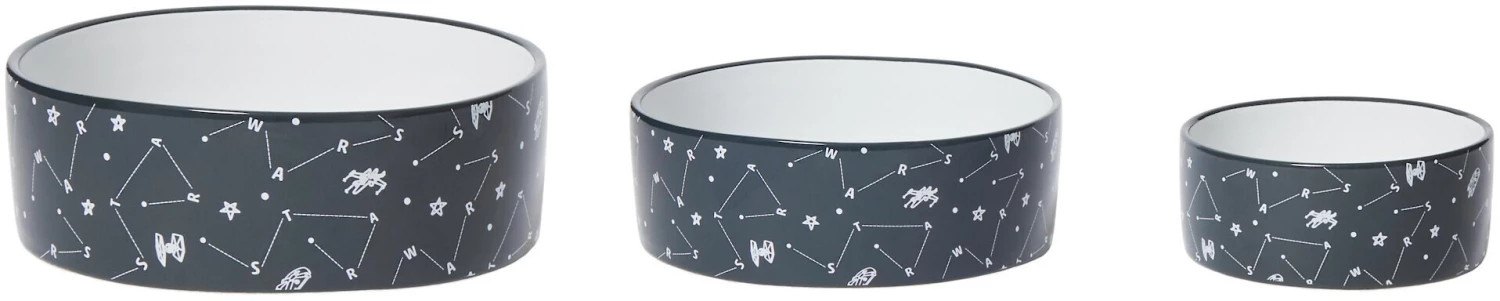 STAR WARS Navy Constellations No-Skid Ceramic Dog & Cat Bowl 5 STAR WARS Navy Constellations No-Skid Ceramic Dog & Cat Bowl - Image 5