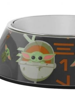 STAR WARS THE MANDALORIAN GROGU AUREBESH Non-Skid Stainless Steel with Melamine Stand Dog Bowl -STAR WARS Shop 291433 PT5. SY630 V1634142089 scaled