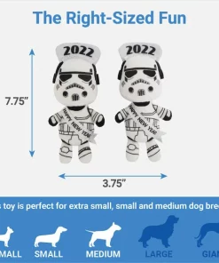 STAR WARS New Year's Eve STORMTROOPER Plush Squeaky Dog Toy, 3 count -STAR WARS Shop 298981 PT2. SY630 V1642088293