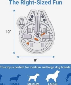 STAR WARS BB-8 Ballistic Nylon Plush Squeaky Toy + MILLENNIUM FALCON Ballistic Nylon Plush Squeaky Dog Toy -STAR WARS Shop 302554 PT5. SY630 V1623067658