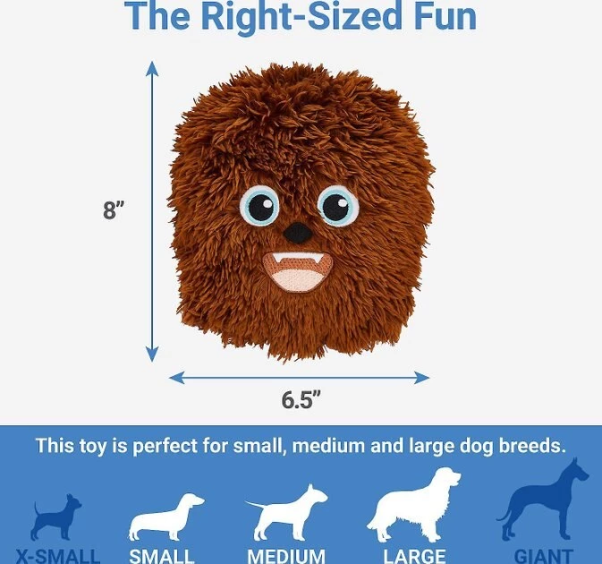 STAR WARS THE MANDALORIAN GROGU + CHEWBACCA Round Plush Squeaky Dog Toy 6 STAR WARS THE MANDALORIAN GROGU + CHEWBACCA Round Plush Squeaky Dog Toy - Image 6