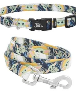 STAR WARS THE MANDALORIAN GROGU Collar + Dog Leash