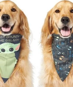 STAR WARS THE MANDALORIAN GROGU "Cutest Bounty" Reversible Bandana+ "Left Unsupervised" Dog & Cat T-Shirt -STAR WARS Shop 303014 PT2. SY630 V1632367833