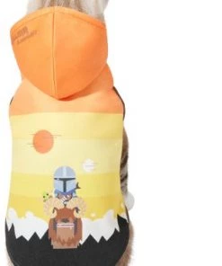 STAR WARS THE MANDALORIAN & GROGU Colorblock Dog & Cat Hoodie -STAR WARS Shop 311892 PT2. SY630 V1643325996