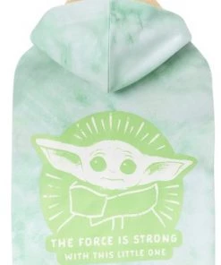 STAR WARS THE MANDALORIAN GROGU "The Force is Strong" Tie Dye Dog & Cat Hoodie -STAR WARS Shop 311908 PT4. SY630 V1643330506
