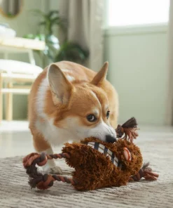 STAR WARS CHEWBACCA Plush with Rope Squeaky Dog Toy -STAR WARS Shop 316372 PT3. SY630 V1645205840