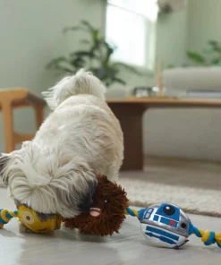 STAR WARS R2-D2, C-3PO & CHEWBACCA Plush with Rope Squeaky Dog Toy -STAR WARS Shop 316382 PT3. SY630 V1645205539