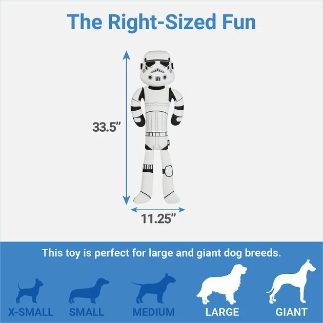 STAR WARS STORMTROOPER Wagazoo Plush Squeaky Dog Toy 2 STAR WARS STORMTROOPER Wagazoo Plush Squeaky Dog Toy - Image 2