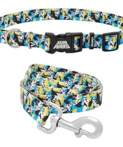 STAR WARS STORMTROOPER Collar, MD - Neck: 14 - 20-in, Width: 3/4-in + Dog Leash, MD - Length: 6-ft, Width: 3/4-in