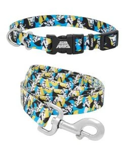 STAR WARS STORMTROOPER Collar, SM - Neck: 10 - 14-in, Width: 5/8-in + Dog Leash, SM - Length: 6-ft, Width: 5/8-in