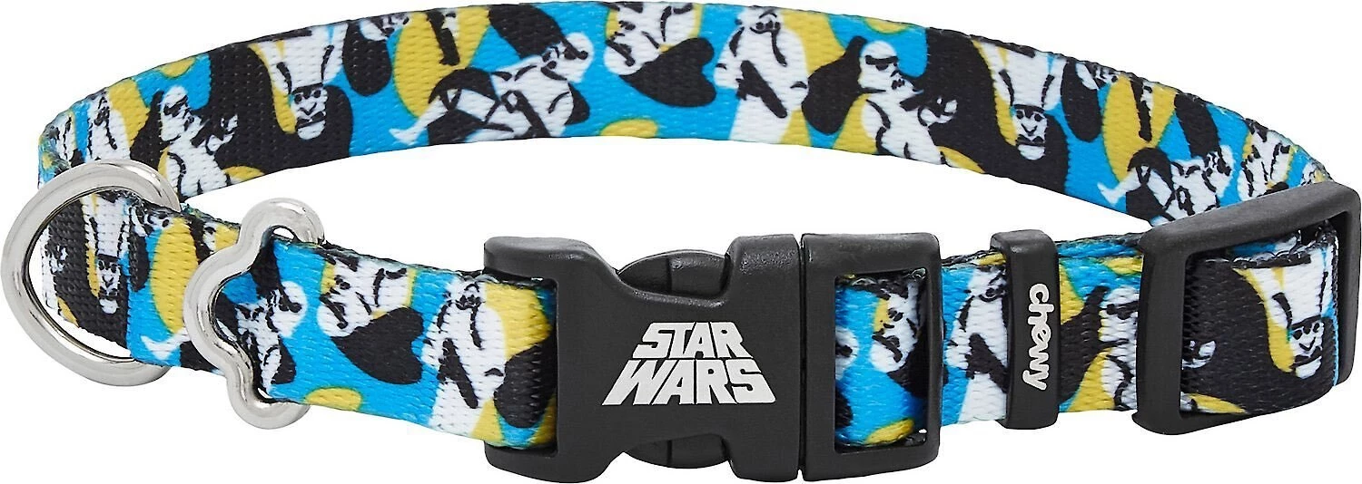 STAR WARS STORMTROOPER Collar, SM - Neck: 10 - 14-in, Width: 5/8-in + Dog Leash, SM - Length: 6-ft, Width: 5/8-in 2 STAR WARS STORMTROOPER Collar, SM - Neck: 10 - 14-in, Width: 5/8-in + Dog Leash, SM - Length: 6-ft, Width: 5/8-in - Image 2